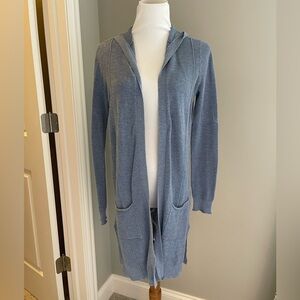 Y2K Abercrombie & Fitch Heather Blue Knit Hooded Sweater Size S